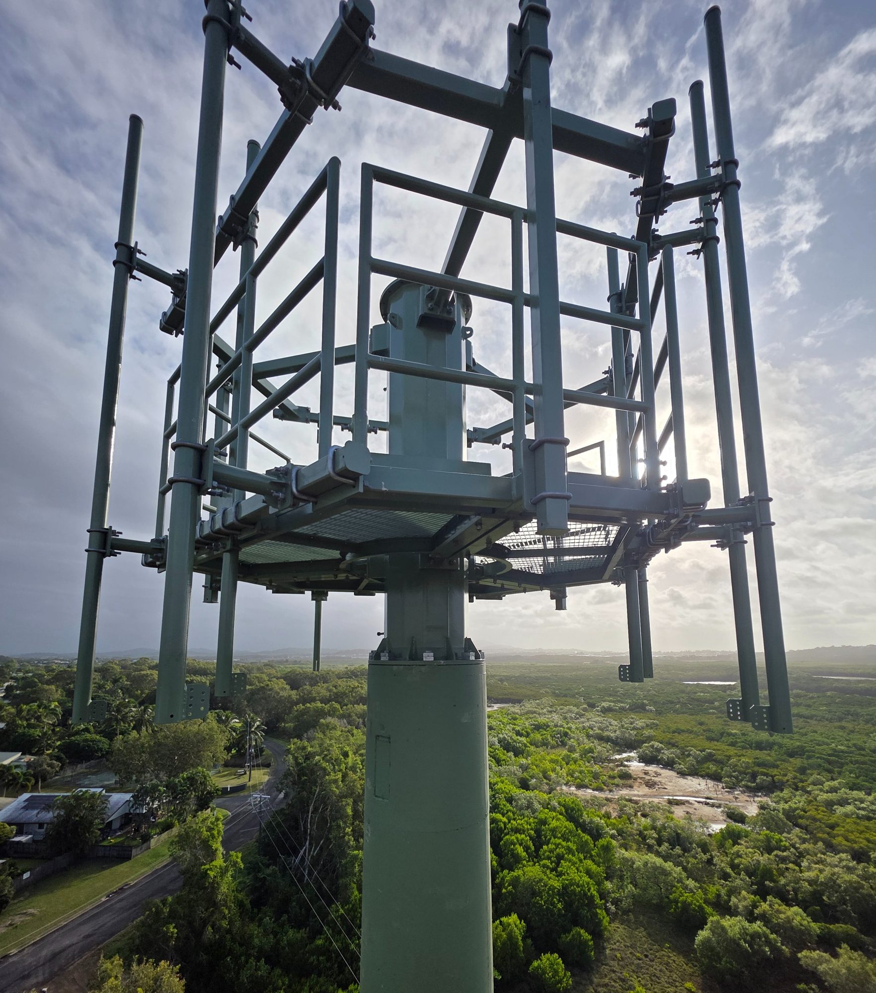 Rocla monopole · new Optus site
