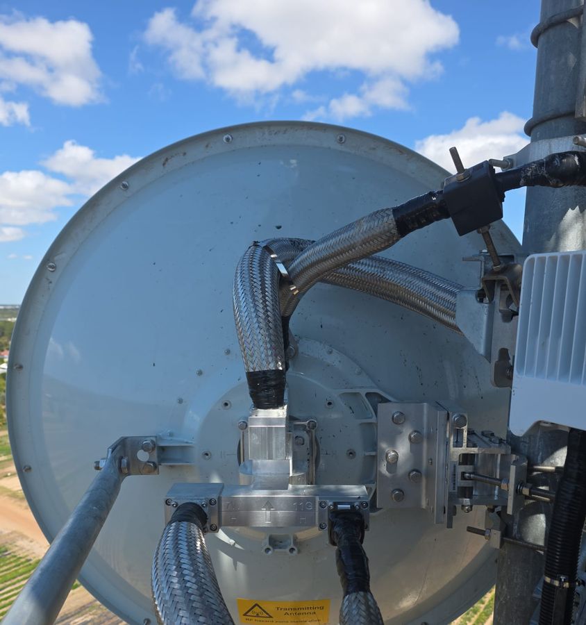 Microwave dish & feeders · Gooburrum, QLD